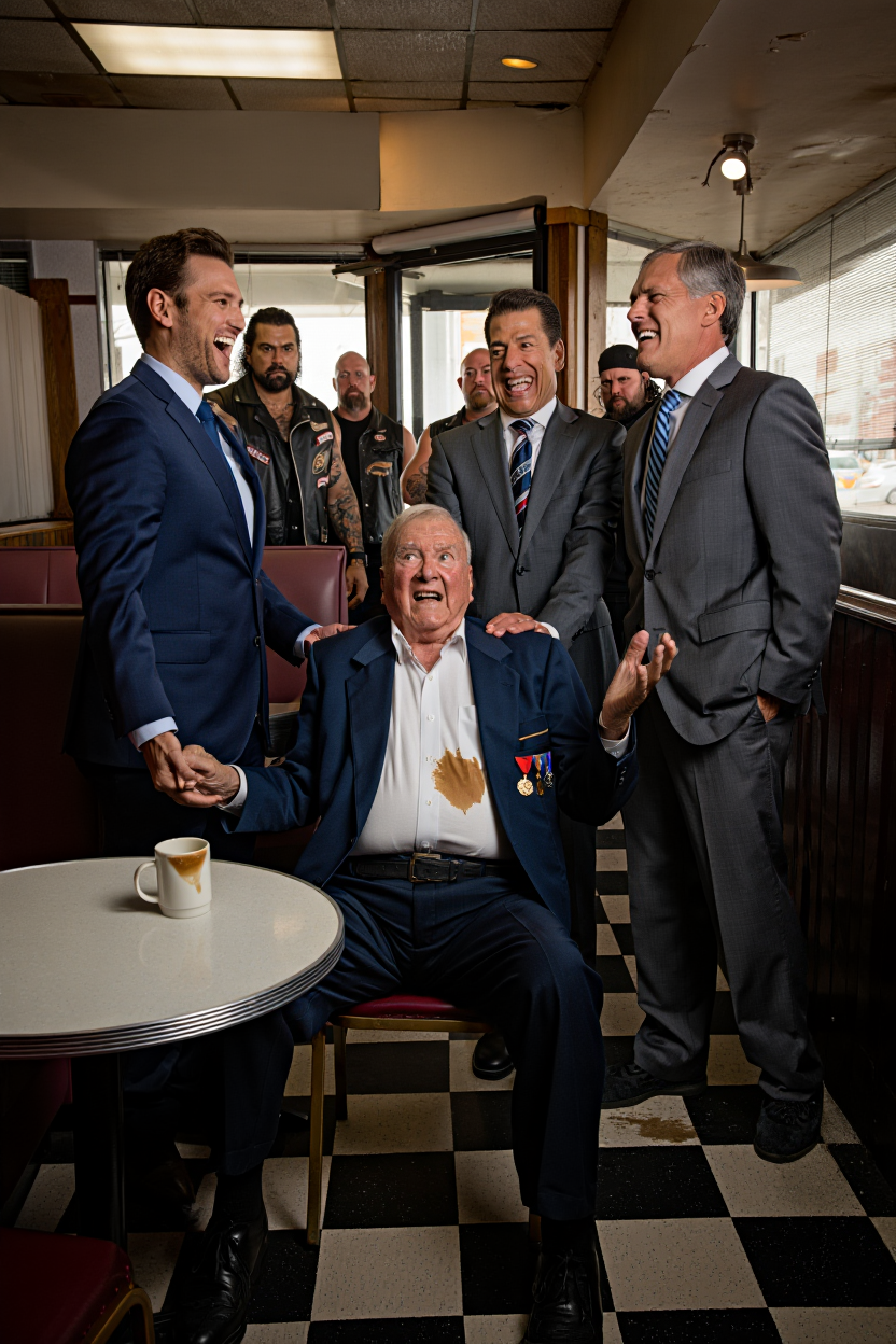 They Humiliated a 78-Year-Old Navy Hero Until Hells Angels Walked In and Changed Everything