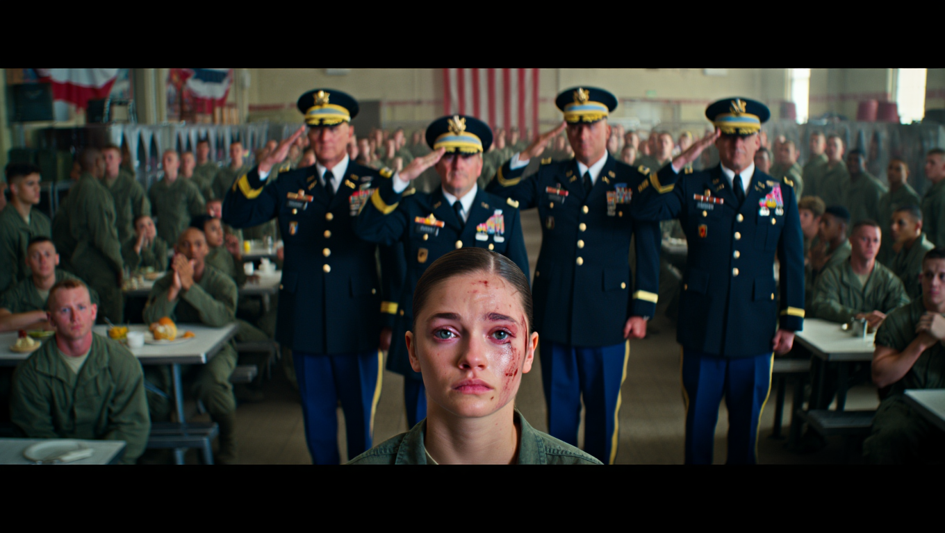 Drill Instructor Humiliates Bruised Marine, Then 5 Generals Walk In