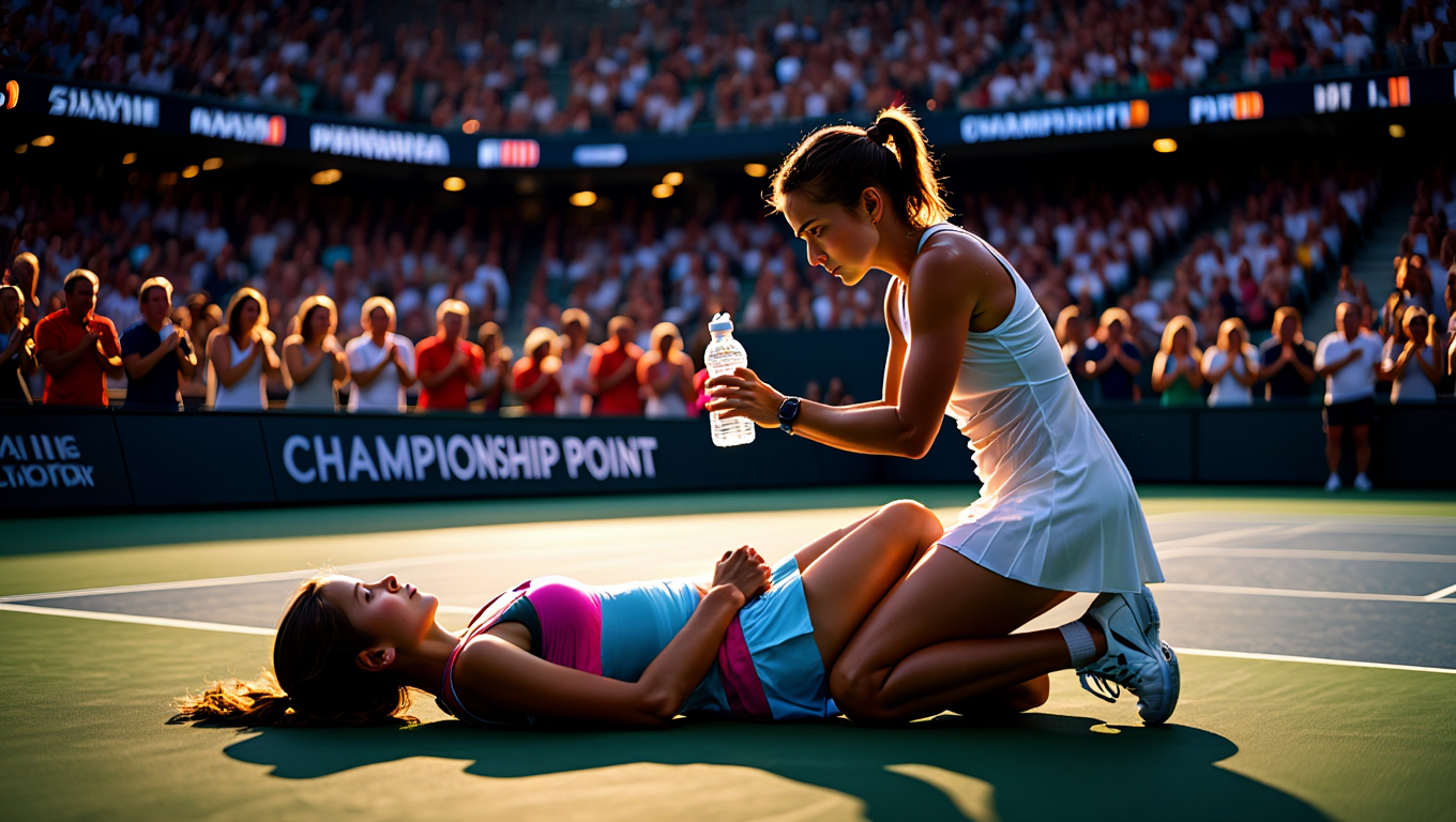 Tennis Player Stops Mid-Serve at Match Point —The Reason Why Shocked the Entire Stadium