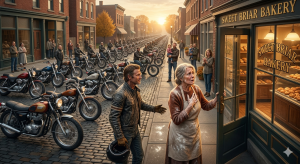 She Fed a Freezing Stranger 21 Years Ago. She Had No Idea He’d Come Back With 97 Motorcycles and Change Her Life Forever