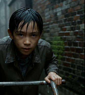 A homeless 12-year-old pushed a drowning pregnant stranger through a flooded street in a wheelbarrow — while every car drove past. Three days later, a black SUV pulled up to the soup kitchen… and he froze